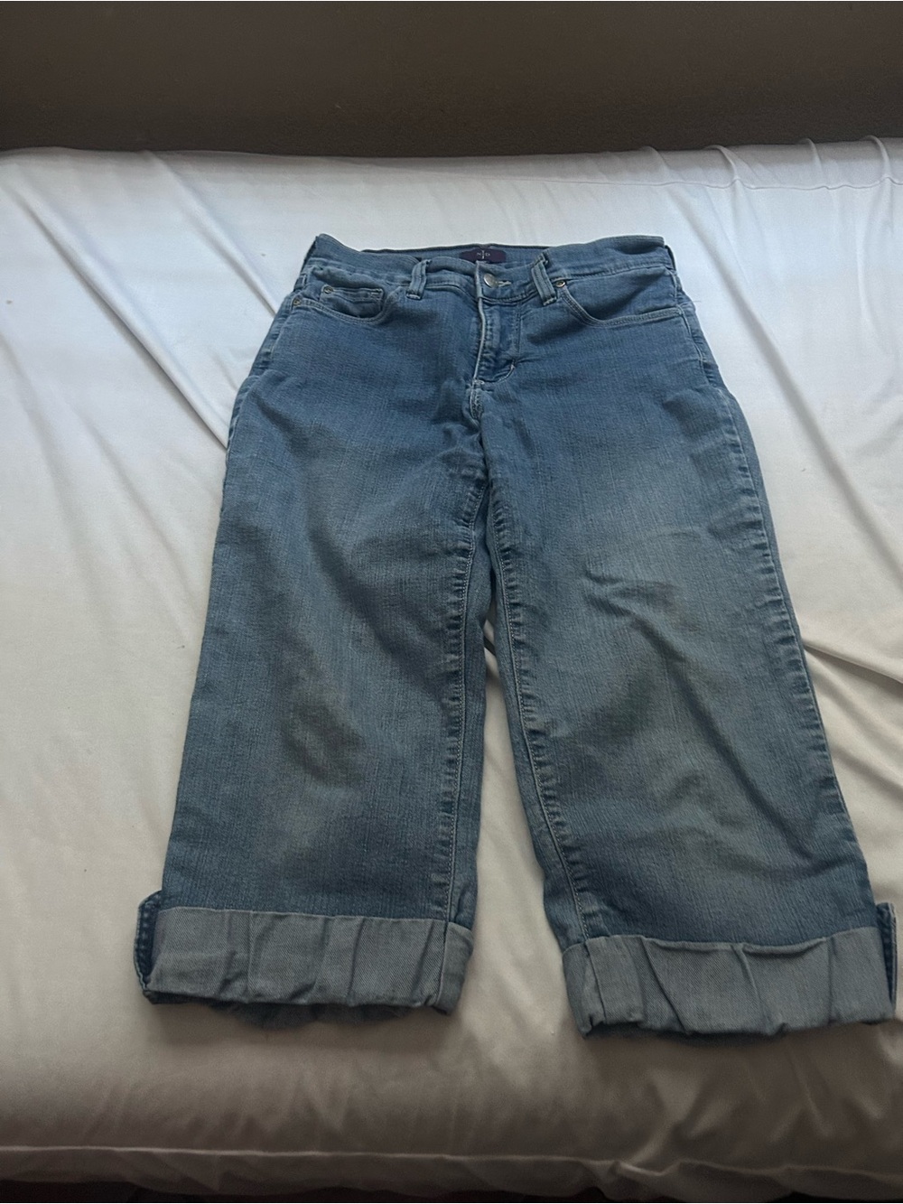 NYDJ Light Blue Cuffed Boyfriend Jeans